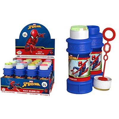 Dulcop Pacco da 16 bolle di sapone Spiderman Bolle di sapone 175 ml 047091BPA Rosa Plastica Licenza ufficiale Giocattolo per bambini Gioco all'aperto A partire dai 3 anni Dulcop Pacco da 16 bolle di sapone Spiderman Bolle di sapone 175 ml 047091BPA Rosa Plastica Licenza ufficiale Giocattolo per bambini Gioco all'aperto A partire dai 3 anni