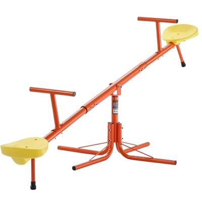 VEVOR Altalena per Bambini, Capacità di 45,4 kg per Posto, Altalena Girevole con Gambe di Supporto a 4 Punte, Attrezzatura da Parco Giochi all'Aperto, Giocattoli da Esterno, Girevole a 360 Gradi VEVOR Altalena per Bambini, Capacità di 45,4 kg per Posto, Altalena Girevole con Gambe di Supporto a 4 Punte, Attrezzatura da Parco Giochi all'Aperto, Giocattoli da Esterno, Girevole a 360 Gradi