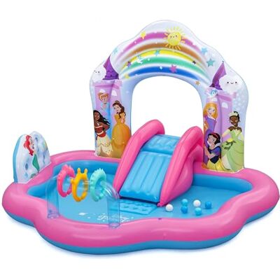 Bestway 9103Y Playcenter con piscina "Palazzo Incantato" Principesse Disney 2,21 m x 1,93 m x 1,40 m, multicolor Bestway 9103Y Playcenter con piscina "Palazzo Incantato" Principesse Disney 2,21 m x 1,93 m x 1,40 m, multicolor