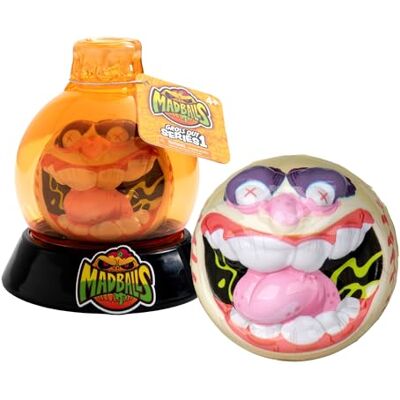 Bizak Madballs Pozione Magica, Palline Mostruose con Design Raccapricciante, saltano fino a 3 m, Barattolo Arancione Palla Bianca, 6 Creature da collezionare, + 4 anni, () Bizak Madballs Pozione Magica, Palline Mostruose con Design Raccapricciante, saltano fino a 3 m, Barattolo Arancione Palla Bianca, 6 Creature da collezionare, + 4 anni, ()