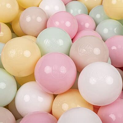 Kiddymoon - Confezione palle 7 cm - Beige - Giallo - Bolle da bagno Kiddymoon - Confezione palle 7 cm - Beige - Giallo - Bolle da bagno