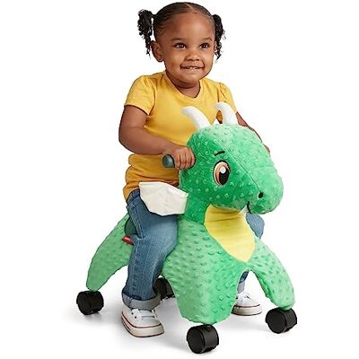 Radio Flyer Jade il Drago Magico con luci e suoni interattivi, giocattolo tattile cavalcabile verde, per bambini da 1 a 3 anni Radio Flyer Jade il Drago Magico con luci e suoni interattivi, giocattolo tattile cavalcabile verde, per bambini da 1 a 3 anni