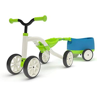 Chillafish Quadie+Trailie, stabile cavalcabile a 4 ruote con rimorchio, per bambini da 1 a 3 anni, 3 posizioni di seduta, per crescere con me con deposito biscotti nel sedile e ruote silenziose che Chillafish Quadie+Trailie, stabile cavalcabile a 4 ruote con rimorchio, per bambini da 1 a 3 anni, 3 posizioni di seduta, per crescere con me con deposito biscotti nel sedile e ruote silenziose che