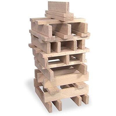 Vilac Batibloc Classic 100 Tavolette da Costruzione in Legno Bambini dai 2 Anni Vilac Batibloc Classic 100 Tavolette da Costruzione in Legno Bambini dai 2 Anni