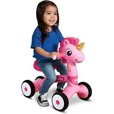 Radio Flyer Lil' Racers: Cavalcabile Sparkle The Unicorn, età 1-3 anni, rosa Radio Flyer Lil' Racers: Cavalcabile Sparkle The Unicorn, età 1-3 anni, rosa