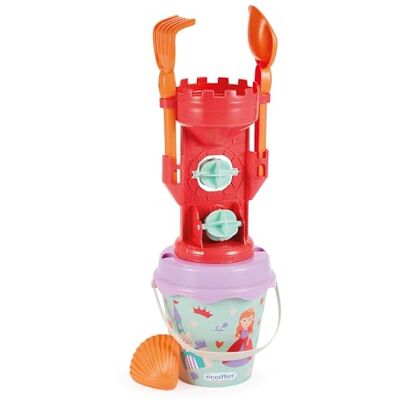 Ecoiffier Secchio da spiaggia per bambini, 17 cm, tema principessa, macina da sabbia setaccio pala rastrello, stampo incluso dai 18 mesi giocattolo per bambini Garanzia Francia Origine Ecoiffier Secchio da spiaggia per bambini, 17 cm, tema principessa, macina da sabbia setaccio pala rastrello, stampo incluso dai 18 mesi giocattolo per bambini Garanzia Francia Origine