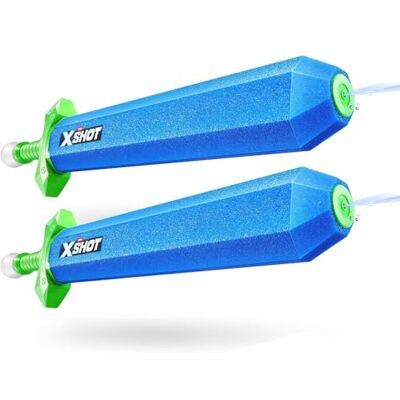 XSHOT 2 in 1 Water Sword (2 Sword) di ZURU giocattolo d’acqua dual play, gioco di spade e battaglie d’acqua, grande giocattolo ad acqua per bambini, ragazzi e adulti XSHOT 2 in 1 Water Sword (2 Sword) di ZURU giocattolo d’acqua dual play, gioco di spade e battaglie d’acqua, grande giocattolo ad acqua per bambini, ragazzi e adulti