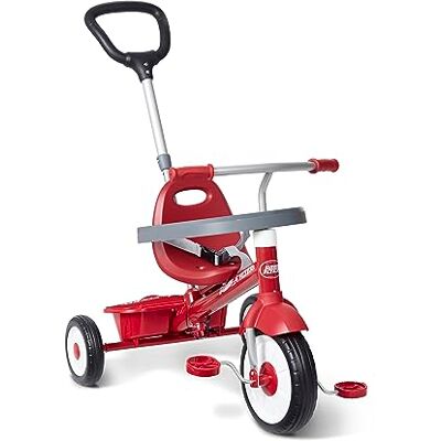 Radio Flyer 3-in-1 Stroll 'N Trike, triciclo rosso per bambini da 1,5 a 5 anni Radio Flyer 3-in-1 Stroll 'N Trike, triciclo rosso per bambini da 1,5 a 5 anni