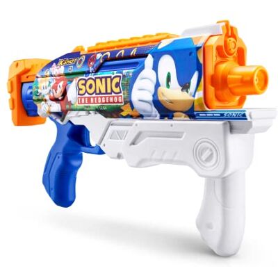 XSHOT Zuru Skin a riempimento rapido ad acqua Sonic The Hedgehog Hyperload Water Blaster, giocattolo estivo per piscina all'aperto XSHOT Zuru Skin a riempimento rapido ad acqua Sonic The Hedgehog Hyperload Water Blaster, giocattolo estivo per piscina all'aperto