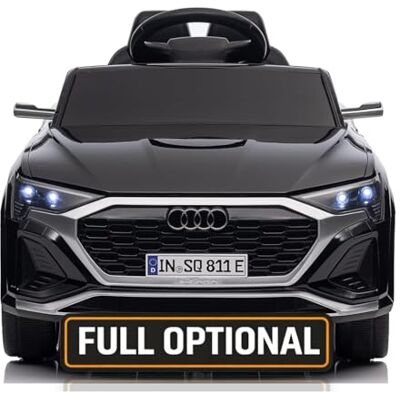 Mondial Toys Auto Elettrica per Bambini Audi SQ8 etron Sportback Macchina con Licenza Ufficiale 12V Due Potenti Motori Telecomando Parentale Cintura di Sicurezza 5 Punti Porte Apribili Luci LED Musica MP3 Nero Mondial Toys Auto Elettrica per Bambini Audi SQ8 etron Sportback Macchina con Licenza Ufficiale 12V Due Potenti Motori Telecomando Parentale Cintura di Sicurezza 5 Punti Porte Apribili Luci LED Musica MP3 Nero