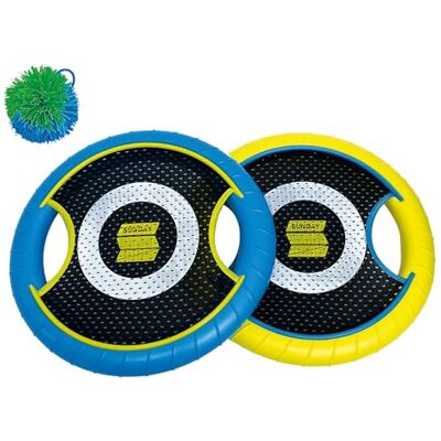 ODS Sunday Racchetta Disco Set con 2 Racchette da Spiaggia Diametro 30 cm, Pallina e Borsa per Trasporto, Gioco per Bambini 5+ ODS Sunday Racchetta Disco Set con 2 Racchette da Spiaggia Diametro 30 cm, Pallina e Borsa per Trasporto, Gioco per Bambini 5+