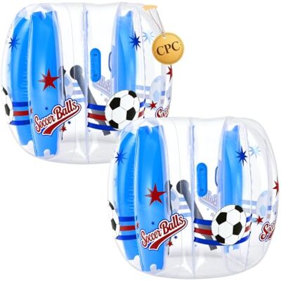 VEVOR Pallone Gonfiabile Trasparente Diametro Esterno 1,2 m Altezza 0,92 m Divertimento Sportivo per Giardino, Campeggio, Parco, Prato, Palla da Sumo, Set 2 pezzi, in PVC Rinforzato, Giochi di Squadra VEVOR Pallone Gonfiabile Trasparente Diametro Esterno 1,2 m Altezza 0,92 m Divertimento Sportivo per Giardino, Campeggio, Parco, Prato, Palla da Sumo, Set 2 pezzi, in PVC Rinforzato, Giochi di Squadra