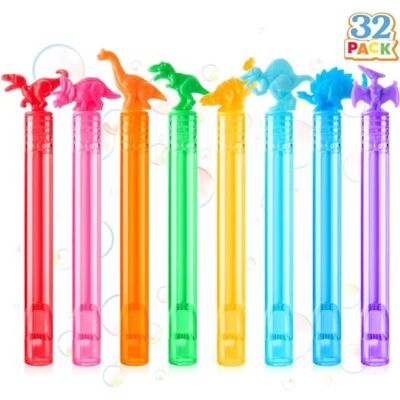 JOYIN 32pcs bolle bomboniere per bambini, 8 colori Dinosauro mini bacchette di bolle, Goodie Bag Stuffers, premi in aula per le ragazze ragazzi, riempitivi borsa festa per i bambini JOYIN 32pcs bolle bomboniere per bambini, 8 colori Dinosauro mini bacchette di bolle, Goodie Bag Stuffers, premi in aula per le ragazze ragazzi, riempitivi borsa festa per i bambini