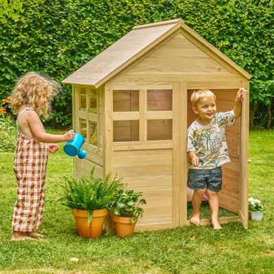 TP Toys TP Buttercup Cottage Casetta in legno, certificato FSC, design personalizzabile, finestre in plexiglas, pavimento e veranda opzionali, divertimento all'aperto per bambini, dai 2 anni in su TP Toys TP Buttercup Cottage Casetta in legno, certificato FSC, design personalizzabile, finestre in plexiglas, pavimento e veranda opzionali, divertimento all'aperto per bambini, dai 2 anni in su