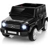 COSTWAY Mercedes-Benz G500 Auto Elettrica per Bambini, 12V Macchina Elettrica con Telecomando 3 Velocità Musica e Luci LED, Funziona Dondolante, Veicolo Elettrico per Bambini 3 Anni+ (Nero)