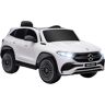 HOMCOM Macchina Elettrica per Bambini 3-8 Anni con Licenza Mercedes Benz EQA, Auto per Bamini con Telecomando, Fari e Clacson, 111.5x69x52.5 cm, Bianca e Nera