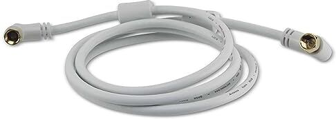 Hama 00122510 cavo coassiale 1,5 m F Bianco Cavi coassiali (F, F, 1,5 m, Maschio/Maschio, Bianco, 75 Ohm)