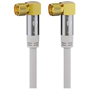 goobay Cavo Antenna SAT, Tipo 135 dB, 4 Strati di Schermatura, Bianca, 5m Length goobay Cavo Antenna SAT, Tipo 135 dB, 4 Strati di Schermatura, Bianca, 5m Length