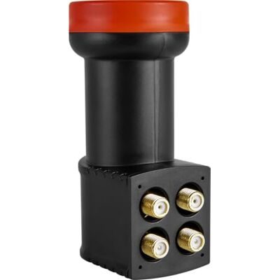 Megasat Diavolo Quad LNB – Universale per 4 utenti – Nero/Rosso Megasat Diavolo Quad LNB – Universale per 4 utenti – Nero/Rosso