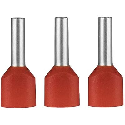 ERKO Capicorda doppi elettrici 100 pezzi Sezione del filo 10 mm2 Lunghezza 14 mm capicorda professionali in rame elettrozincato con isolamento in poliammide ERKO Capicorda doppi elettrici 100 pezzi Sezione del filo 10 mm2 Lunghezza 14 mm capicorda professionali in rame elettrozincato con isolamento in poliammide