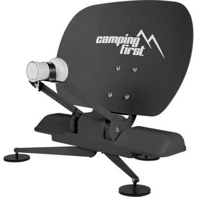 Camping First Satmex mobil 3 – Antenna Satellitare Completamente Automatica (Per uso mobile, si orienta automaticamente su Astra 19,2° Est, non richiede alimentazione elettrica aggiuntiva) – Antracite Camping First Satmex mobil 3 – Antenna Satellitare Completamente Automatica (Per uso mobile, si orienta automaticamente su Astra 19,2° Est, non richiede alimentazione elettrica aggiuntiva) – Antracite