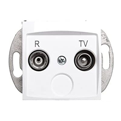 elektro-plast nasielsk CARLA Presa antenna R-TV end bianco 752-0 590752635 elektro-plast nasielsk CARLA Presa antenna R-TV end bianco 752-0 590752635