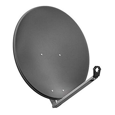 goobay Parabola Satellitare in Alluminio da 80 cm, Antracite goobay Parabola Satellitare in Alluminio da 80 cm, Antracite