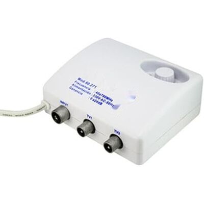 Glowster Amplificatore interno per antenna TV, 60 dB, compatibile con segnali digitali e analogici, ottimizza la ricezione TV in spazi chiusi. Glowster Amplificatore interno per antenna TV, 60 dB, compatibile con segnali digitali e analogici, ottimizza la ricezione TV in spazi chiusi.