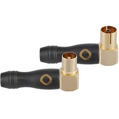 Oehlbach Connettore antenna IEC maschio/femmina a 90° Oehlbach Connettore antenna IEC maschio/femmina a 90°