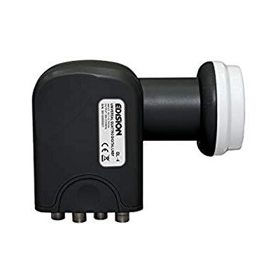 Edision QL-4 Quattro Adattatore LNB per commutatore, 0,1 dB, per multiswitch, HD, 3D, protezione dalle intemperie Edision QL-4 Quattro Adattatore LNB per commutatore, 0,1 dB, per multiswitch, HD, 3D, protezione dalle intemperie