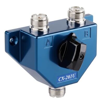 OPEK Jetfon CX-201U Commutatore d'Antenna Manuale a 2 Posizioni – Switch Coassiale Alta Potenza 1kW – Frequenza fino a 600 MHz – Connettori SO-239 (UHF Femmina) – Ideale per Radioamatori, VHF/UHF, CB OPEK Jetfon CX-201U Commutatore d'Antenna Manuale a 2 Posizioni – Switch Coassiale Alta Potenza 1kW – Frequenza fino a 600 MHz – Connettori SO-239 (UHF Femmina) – Ideale per Radioamatori, VHF/UHF, CB