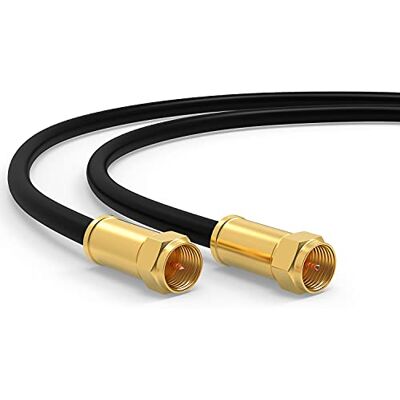 RedStar24 Cavo SAT 3m Cavo Satellitare TV Cavo Antenna Digitale Coassiale per Internet F-Stecker per Router, Modem Cavo di Collegamento HD, 4K UHD,8K, DVB-S/S2 Nero RedStar24 Cavo SAT 3m Cavo Satellitare TV Cavo Antenna Digitale Coassiale per Internet F-Stecker per Router, Modem Cavo di Collegamento HD, 4K UHD,8K, DVB-S/S2 Nero