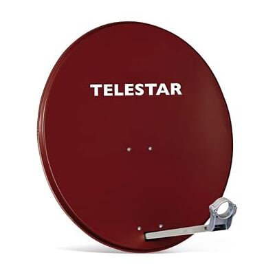 TELESTAR Specchio SAT , in alluminio, 60 cm – Antenna satellitare Offset , Alluminio Rosso, ý 60 cm TELESTAR Specchio SAT , in alluminio, 60 cm – Antenna satellitare Offset , Alluminio Rosso, ý 60 cm