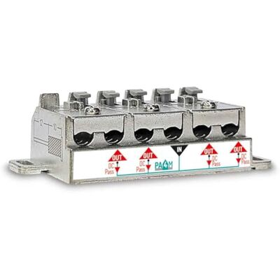 FRACARRO Splitter con morsetto a 4 uscite Pam, terrestre e satellite (5-2400 MHz), clip di fissaggio esclusiva, schermatura 5G/4G LTE, passaggio CC integrato, confezione da 10 (PA4M) FRACARRO Splitter con morsetto a 4 uscite Pam, terrestre e satellite (5-2400 MHz), clip di fissaggio esclusiva, schermatura 5G/4G LTE, passaggio CC integrato, confezione da 10 (PA4M)