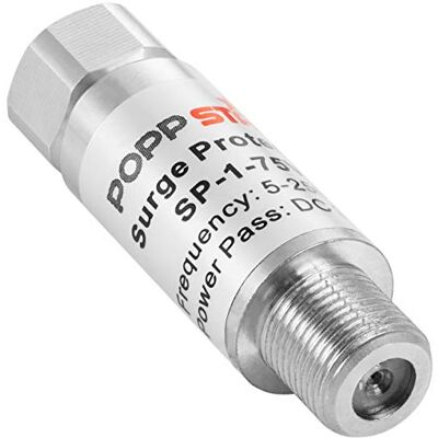 POPPSTAR 1x Antenna Sat Protezione da sovratensione (adattatore da F-plug a F-socket), per sistemi coassiali via cavo e via satellite (antenne, coassiale, TV via cavo, DVB-S, DVB-T, LNB) POPPSTAR 1x Antenna Sat Protezione da sovratensione (adattatore da F-plug a F-socket), per sistemi coassiali via cavo e via satellite (antenne, coassiale, TV via cavo, DVB-S, DVB-T, LNB)