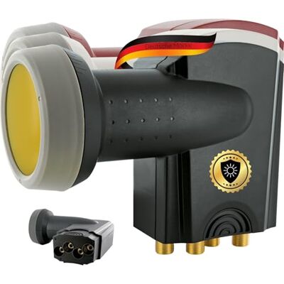 SCHWAIGER 401 Quattro LNB Low Noise Blockconverter Sun Protect digitale resistente al calore Calotta LNB Accessori per parabole satellitari Protezione dalle intemperie Contatti dorati antracite SCHWAIGER 401 Quattro LNB Low Noise Blockconverter Sun Protect digitale resistente al calore Calotta LNB Accessori per parabole satellitari Protezione dalle intemperie Contatti dorati antracite
