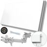 Strong SLIMSAT SA61 Antenna Satellitare Digitale, Slim, Piatta, Per 1 Utente, Colore Bianco