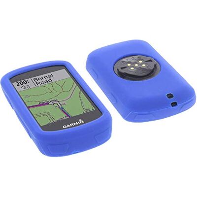 foto-kontor Cover protettiva compatibile con Garmin Edge 530 in silicone blu/azzurro foto-kontor Cover protettiva compatibile con Garmin Edge 530 in silicone blu/azzurro