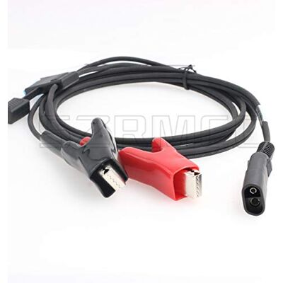 SZRMCC Batteria per auto Clip a coccodrillo a SAE 2 pin A00400 Cavo di alimentazione per Trimble GPS 5700 R8 5800 Stazione totale GPS Topcon SZRMCC Batteria per auto Clip a coccodrillo a SAE 2 pin A00400 Cavo di alimentazione per Trimble GPS 5700 R8 5800 Stazione totale GPS Topcon