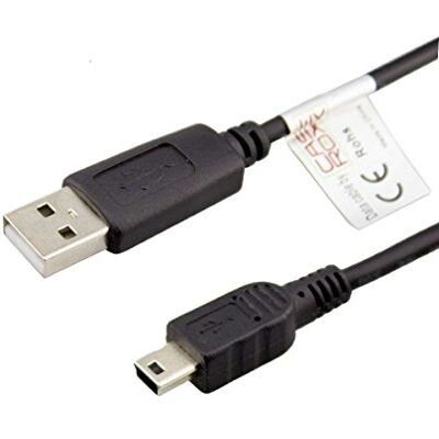 caseroxx cavo USB , Cavo dati per Garmin Atemos 100 / K 5 System, cavo USB come cavo di ricarica o per il trasferimento dati in nero caseroxx cavo USB , Cavo dati per Garmin Atemos 100 / K 5 System, cavo USB come cavo di ricarica o per il trasferimento dati in nero