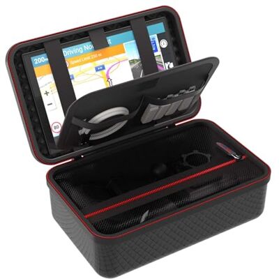 Digicharge Custodia Rigida GPS per 8'' Garmin Drivesmart 86, Camper 895, Camper 890, Dezl LGV810, Dezl LGV800 8 pollici Custodia GPS con contenitore per tutti gli accessori Inc. Supporto a ventosa Digicharge Custodia Rigida GPS per 8'' Garmin Drivesmart 86, Camper 895, Camper 890, Dezl LGV810, Dezl LGV800 8 pollici Custodia GPS con contenitore per tutti gli accessori Inc. Supporto a ventosa