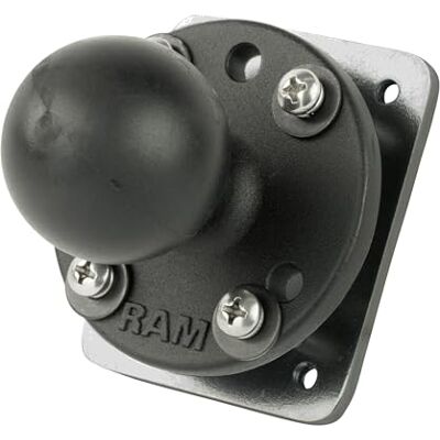 RAM MOUNTS Componente RAM-202-225-2U con piastra forata e sfera con diametro di tipo C RAM MOUNTS Componente RAM-202-225-2U con piastra forata e sfera con diametro di tipo C