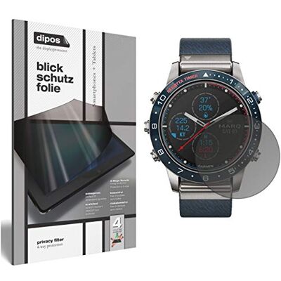 dipos Pellicola Privacy per Garmin MARQ Captain Protezione schermo opaca Anti-Spia a 4 Vie, si adatta perfettamente, antigraffio, senza bolle, autoadesiva dipos Pellicola Privacy per Garmin MARQ Captain Protezione schermo opaca Anti-Spia a 4 Vie, si adatta perfettamente, antigraffio, senza bolle, autoadesiva
