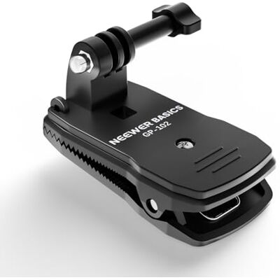 NEEWER BASICS GP-102 Supporto per zaino, con morsetto, adattatore a tre rebbi, compatibile con GoPro Hero Insta360 DJI AKASO Action Camera, accessori per registrazione video POV, GP-102 NEEWER BASICS GP-102 Supporto per zaino, con morsetto, adattatore a tre rebbi, compatibile con GoPro Hero Insta360 DJI AKASO Action Camera, accessori per registrazione video POV, GP-102
