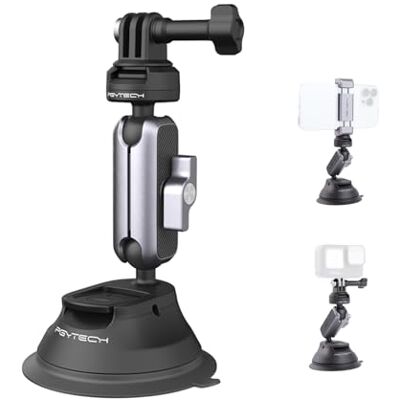 PGYTECH CapLock Supporto a Ventosa, Staffa Auto per Action Camera PGYTECH CapLock Supporto a Ventosa, Staffa Auto per Action Camera