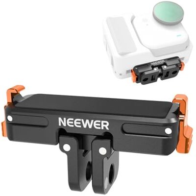 NEEWER Adattatore Magnetico a Sgancio Rapido Compatibile con Insta360 GO Ultra, Accessori Base Supporto per Action Camera in Lega Alluminio con 2 Punte e Filettatura 1/4" per Riprese Video Film, AC045 NEEWER Adattatore Magnetico a Sgancio Rapido Compatibile con Insta360 GO Ultra, Accessori Base Supporto per Action Camera in Lega Alluminio con 2 Punte e Filettatura 1/4" per Riprese Video Film, AC045