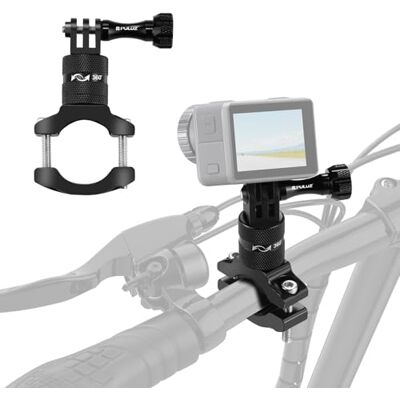 PULUZ 360 gradi rotazione in alluminio Alluminio Bicicletta bicicletta manubrio Adattatore per bicicletta con vite per GoPro HERO Sessione 5/4, Xiaoyi DJI Osmo Action Sport Camera PULUZ 360 gradi rotazione in alluminio Alluminio Bicicletta bicicletta manubrio Adattatore per bicicletta con vite per GoPro HERO Sessione 5/4, Xiaoyi DJI Osmo Action Sport Camera