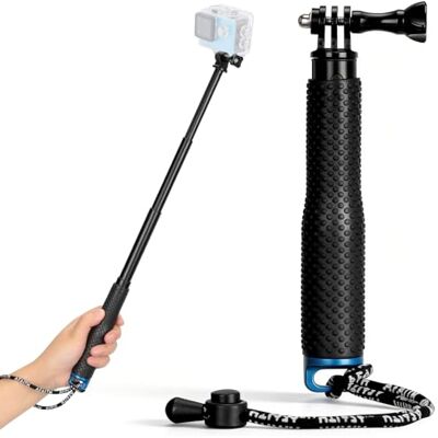 VINATO 19–49 cm Bastone Selfie per GoPro, Selfie Stick Monopiede Fotografico Allungabile, Asta Telescopica per Action Cam, per GoPro Hero 12/11/10/9/8/7/6 AKASO DJI OSMO 3 Insta360 X3 Action Cameras VINATO 19–49 cm Bastone Selfie per GoPro, Selfie Stick Monopiede Fotografico Allungabile, Asta Telescopica per Action Cam, per GoPro Hero 12/11/10/9/8/7/6 AKASO DJI OSMO 3 Insta360 X3 Action Cameras