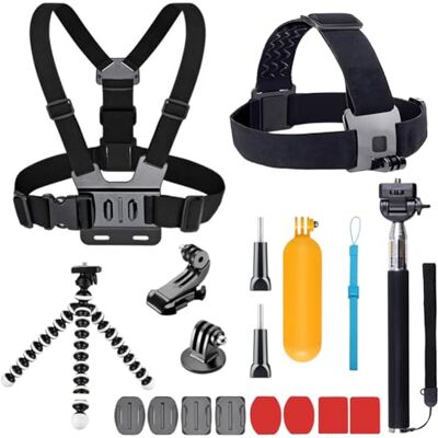 YHTSPORT 11 in 1 Kit Accessori per Action Cam Compatibile con GoPro Hero 12 11 10 9 8 Max 7 6 5 4 Black GoPro 2018 Session Fusion Silver White Insta360 DJI SJCAM APEMAN AKASO ECC. YHTSPORT 11 in 1 Kit Accessori per Action Cam Compatibile con GoPro Hero 12 11 10 9 8 Max 7 6 5 4 Black GoPro 2018 Session Fusion Silver White Insta360 DJI SJCAM APEMAN AKASO ECC.