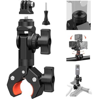 UNSTINCER Supporto Action Cam, Super Morsetto per Gopro Insta360 DJI Akaso UNSTINCER Supporto Action Cam, Super Morsetto per Gopro Insta360 DJI Akaso